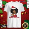 Premium Black Firl Hat Santa Merry Christmas 2020 Shirt