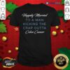 Premium Happily Married Man Kicking Colon Cancer Shirt