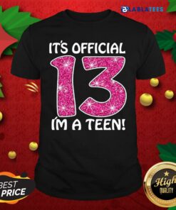 Premium Teenager 13Th Birthday Gift 2007 13 Years Old Girls Shirt