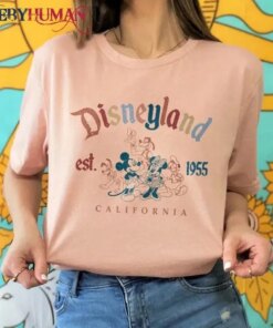 Retro Mickey And Friends Disneyland Est 1955 California Unisex Sweatshirt Hoodie Classic T-Shirt