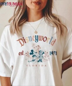 Retro Mickey And Friends Disneyworld Est 1971 Florida Unisex Sweatshirt Hoodie Classic T-Shirt