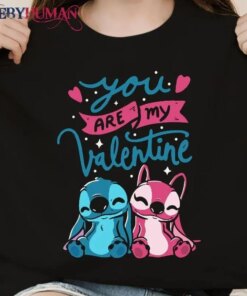 You’Re My Valentine Lovely Stitch – Angel Classic T-Shirt Unisex Sweatshirt Hoodie