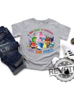 100 Days Of Feeling Inside Out Characters Tshirt Hoodie Sweatshirt Tee Gift For Fan Kids Back To School Gifts New