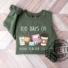 100 Days Of School Tshirt Hoodie Sweatshirt Tee Gift For Fan Mens Womens Crewneck Sweater Unique