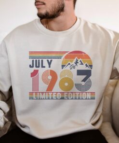 1984 Sweatshirt 1984 Birthday Sweatshirt Sweater 1984 Birthday Year Number Sweat For Women Or Man Unique