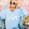 1989 Sweatshirt Light Blue 1989 Crewneck 1989 Taylor Swift Album Cover Taylor Swift 1989 Hoodie Taylor Swift 1989 Cd With Polaroids Shirt 1989 New Album Cover Taylor Swift Damn Season
