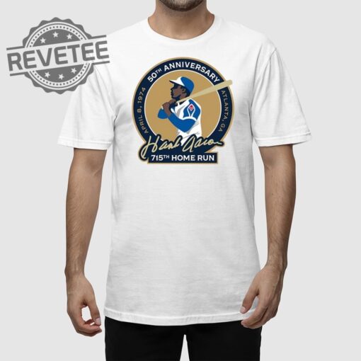 50Th Anniversary Atlanta Ga Hank Aaron 715Th Home Run Shirt Unique 50Th Anniversary Atlanta Ga Hank Aaron 715Th Home Run Hoodie