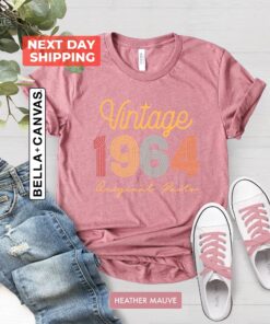 60Th Birthday Shirt Vintage 1964 Shirt 60Th Birthday Gift For Women 60Th Birthday Gift For Men 60Th Birthday Best Friend 60Th Birthday Unique