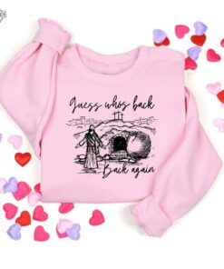 90S Guess Whos Back Again Vintage Funny Jesus Shirt Retro Funny Jesus Shirt Trendy Christian Faith Religious Graphic Tee Unique