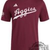 Adidas Texas Am Aggies Maroon Baseball Wordmark Short Sleeve T Shirt Hoodie Sweatshirt Shirts Near Me Unique
