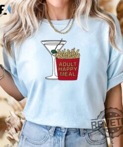 Adult Happy Meal Martini And Fries T Shirt
