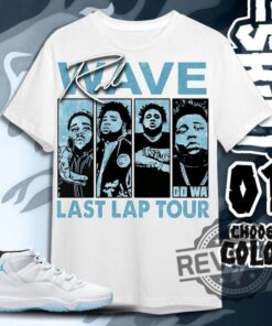 Aj 11 Legend Blue Unisex Tshirt Sweatshirt Hoodie Rod Wave Last Lap Tour Tees Tee Gifts For Fan Mens Womens Shirts In Light Blue To Match Sneaker
