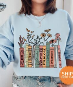 Albums As Books Sweatshirt Trendy Aesthetic For Book Lovers Crewneck Folk Music Hoodie Country Music Hoodie Rack Music Sweater Gift Unique