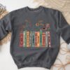 Albums As Books Sweatshirt Trendy Aesthetic For Book Lovers Crewneck Sweater Folk Music Hoodie Rack Music Sweater Unique