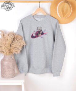 Anime Embroidered Sweatshirt Manga Couple Embroidered Sweatshirt Kaisen Embroidered Shirt Satoru Embroidered Shirt Unique