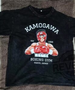 Anime Hajime No Ippo Kamogawa Boxing Gym Loose T Shirts Hoodie Sweatshirt Anime Graphic Unisex Shirts Gifts For Anime Lover Men Women Unique
