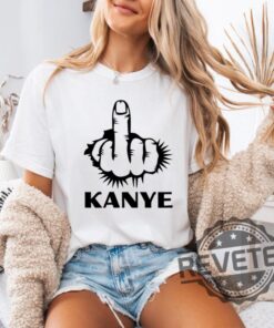 Anti Kanye West Middle Finger T Shirt Hoodie Sweatshirt