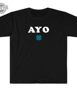 Ayo Edebiri Four Leaf Clover Shirt Ayo Shamrock Shirt Trending Ayo Shirt Ayo Four Leaf Shirt Funny Shirt Twitter Shirt Edebiri Tshirt Unique