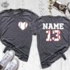 Baseball Heart Shirt Personalized Baseball Tshirt Baseball Mom Shirt Baseball Team Outfit Sport Lover Shirt Unique