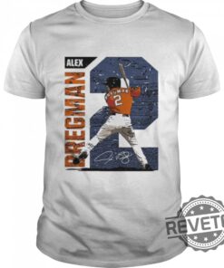 Baseball Houston Astros Alex Bregman Signature T-Shirt Gift For Her Gift For Him