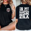 Baseball Mom Shirt In My Baseball Mom Era Shirt Game Day Sweater Baseball Lover Shirt Baseball Mom Crewneck Unique