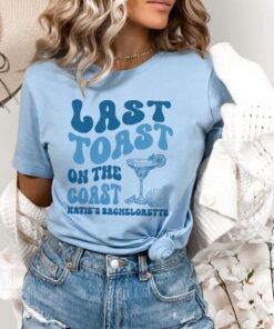 Beach Bachelorette Party Shirts Last Toast On The Coast Custom Bachelorette Shirts Luxury Bachelorette Shirt The Bach Club Shirt Unique