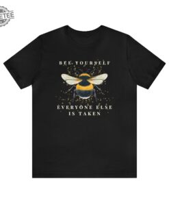 Bee Yourself Positive Self Love T Shirt Mental Health Confidence Happy Tshirt Unisex Summer Cute Tee Short Sleeve Self Care Boost Top Unique