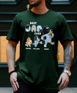 Best Dad Ever Shirt Blue Dog Family Shirt Blue Dog Fathers Day Shirt Cool Dad Club Shirt Dad Birthday Gift Blue Dog Matching Shirt