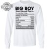 Big Boy Nutritional Facts Shirts Unique Big Boy Nutritional Facts T Shirt Big Boy Nutritional Facts Sweatshirt Hoodie