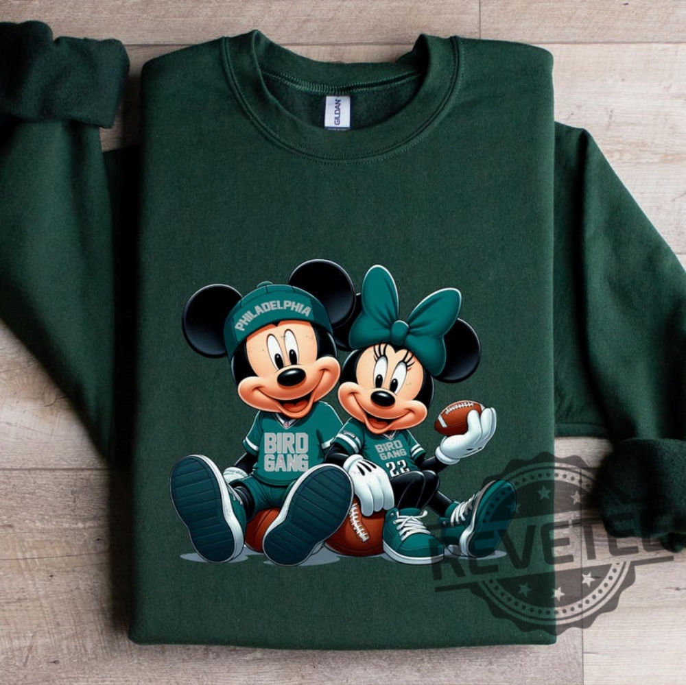 Bird Gang Mickey Minnie Philadelphia Eagles Sweatshirt T Shirt Hoodie Gifts For Fan Men Women Philly Disney Fans Tee Shirts Gift Birthday Unique Bird Gang Mickey Minnie Philadelphia Eagles Sweatshirt T Shirt Hoodie Gifts For Fan Men Women Philly Disney Fans Tee Shirts Gift Birthday Unique
