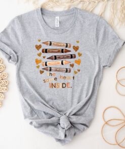 Black History Month Shirt We Can Be Different On The Outside But We Have The Same Heart Inside Shirt Human Rights Shirt Black Pride Shirt Unique