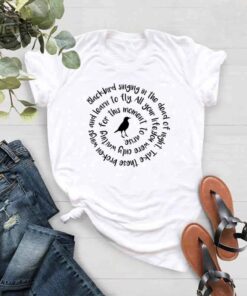 Blackbird Singing In The Dead Of Night Shirt Blackbird Beatles Shirt Blackbird Beatles Lyrics Music Shirts For Women Music Lovers Gift Unique Hoodie Sweatshirt