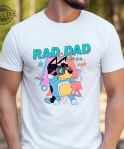 Bluey Bingo Family Tshirt Bluey Bandit Rad Dad Shirt Bluey Dad Bluey Family Shirt Cool Dad Club Shirt Dad Birthday Gift Bluey Shirt Unique