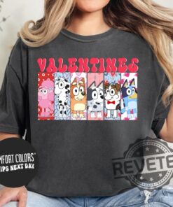Bluey Disney Valentine Shirts Hoodies Sweatshirt Tee Gift For Him Her Crewneck Pullover Hoodies Unique