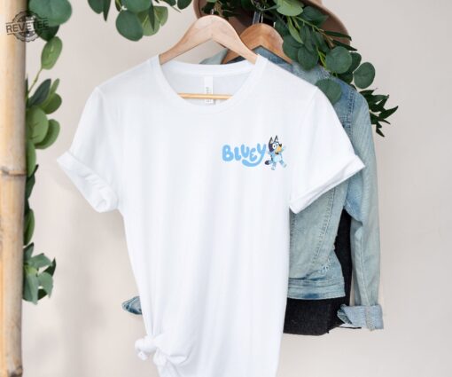 Bluey Shirts Bluey Tshirt Bluey Birthday Party Shirt Bluey Family Shirts Bluey Toodler Shirt Bluey Logo Shirt Unique