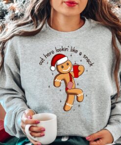 Boojee Out Here Lookin Like A Snack Shirt Christmas Sweatshirt Christmas Shirt Boojee Christmas Shirt Boujee Christmas Sweatshirt Unique