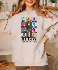 Buddy The Era Tour Sweatshirt Christmas Elf Sweater Ts Era Tour Elf Shirt Christmas Crewneck Xmas Tee Christmas Gift Elf Concert Shirt Unique