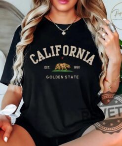 California Golden State T Shirt Hoodie Sweatshirt Featuring Iconic Ca Flag Bear Design Perfect For Travel And Everyday Wear