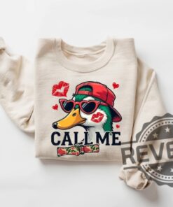 Call Me Kissing Duck Valentine Tshirt Hoodie Sweatshirt Tee Gifts For Her Him Funny Valentines Day Crewneck Mallard Ducks Hunting New