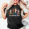 Celebrate Diversity With Our Everyone Is Welcome Here Idaho Teacher T Shirt Rainbow Equality Tee Gift For Friends
