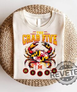Celebrate Maryland Pride With The Crab Five Crab Flag T Shirt