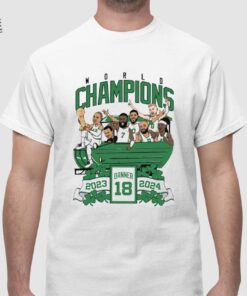 Celtics Banner 18 Duck Boat Shirts Boston Celtics World Champion Banner 18 Duckboat Shirts