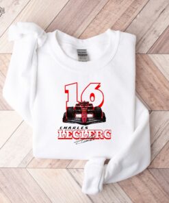 Charles Leclerc Crewneck Sweatshirt Formula One Sweatshirt Charles Leclerc Shirt Formula 1 Racing Team Shirt Charles Leclerc Hoodie Long Sleeve Shirt Unique