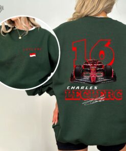 Charles Leclerc Formula One Sweatshirt F1 Shirt F1 Two Sides Shirt Charles Leclerc Shirt Charles Leclerc F1 Shirt Charles Leclerc 16