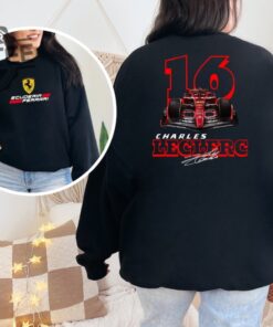 Charles Leclerc Formula One Sweatshirt F1 Two Sides Shirt Charles Leclerc Shirt Charles Leclerc F1 Shirt Charles Leclerc Unique