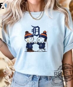Charlie Brown And Snoopy Detroit Tigers Shirt Hoodie Crewneck