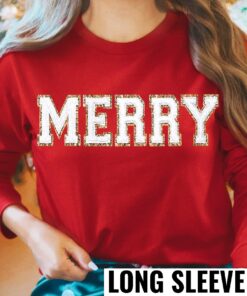 Chenille Patch Christmas Sweatshirt Christmas Shirts Merry Christmas Crewneck Cute Winter Sweater Unique