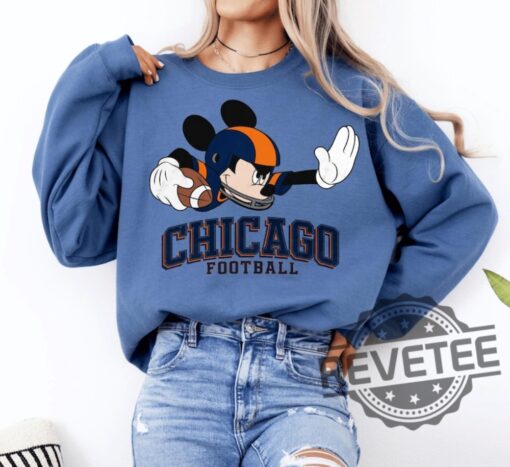 Chicago Bears Mickey Mouse Football Vintage Style Sweatshirt Hoodie Tshirt Tee Gift For Fan Mens Womens Retro Sweatshirts Sweater Hoodies Unique