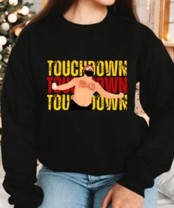 Chiefs Touchdown Jason Kelce Shirt Kansas City Over Heart Travis Kelce Message To Taylor Swift Go Taylors Boyfriend Shirt Unique