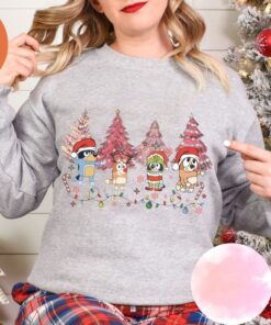 Christmas Bluey Family Shirt Christmas Family Bluey Shirt Sweatshirt Hoodie Bluey Party Shirt Bluey Christmas Trip Shirt Bluey Theme Tee Unique